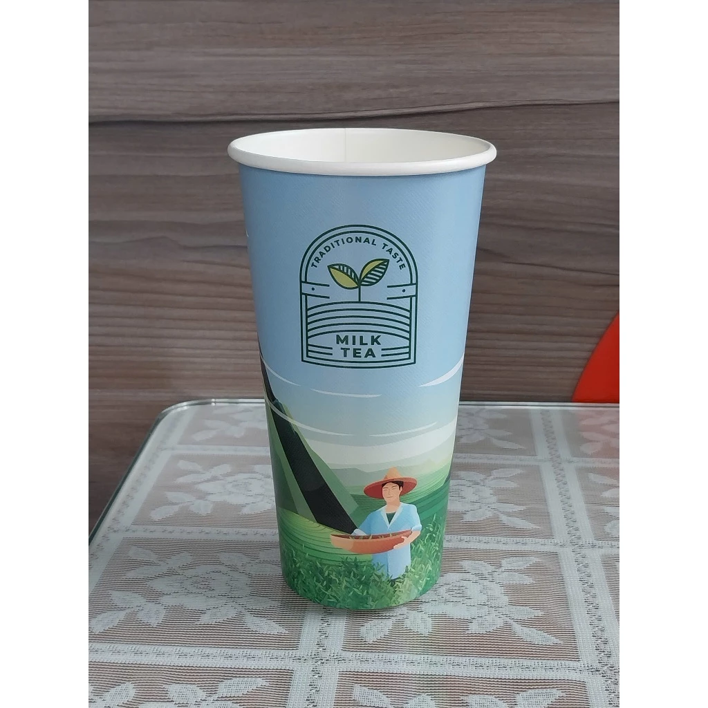 Ly giấy 16oz cho trà sữa – Chuẩn size bán chạy được nhiều quán lựa chọn